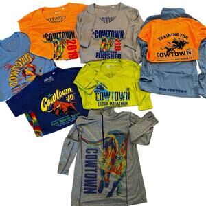 Cowtown Marathon Womens Shirt Size XS & S Lot of 8 Fort‎ Worth Texas Run Train